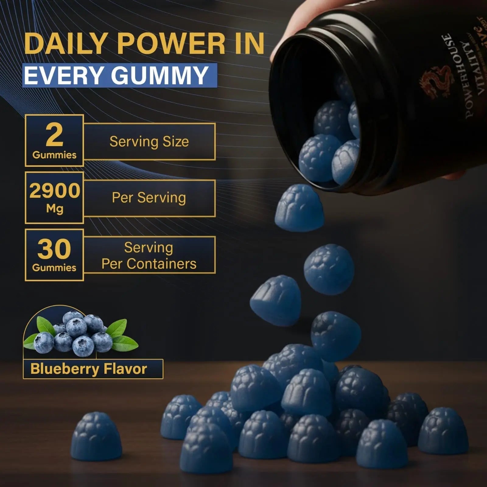 Powerhouse Vitality LifeRevive - Overall Vitality Boost | Vitamin Gummies for Men & Women - TrustMedUSA