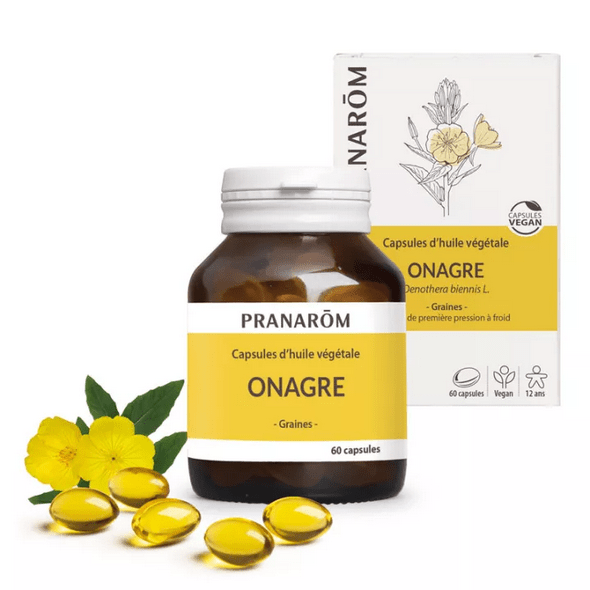 Pranarom evening primrose vegetable oil 60 capsules - TrustMedUSA