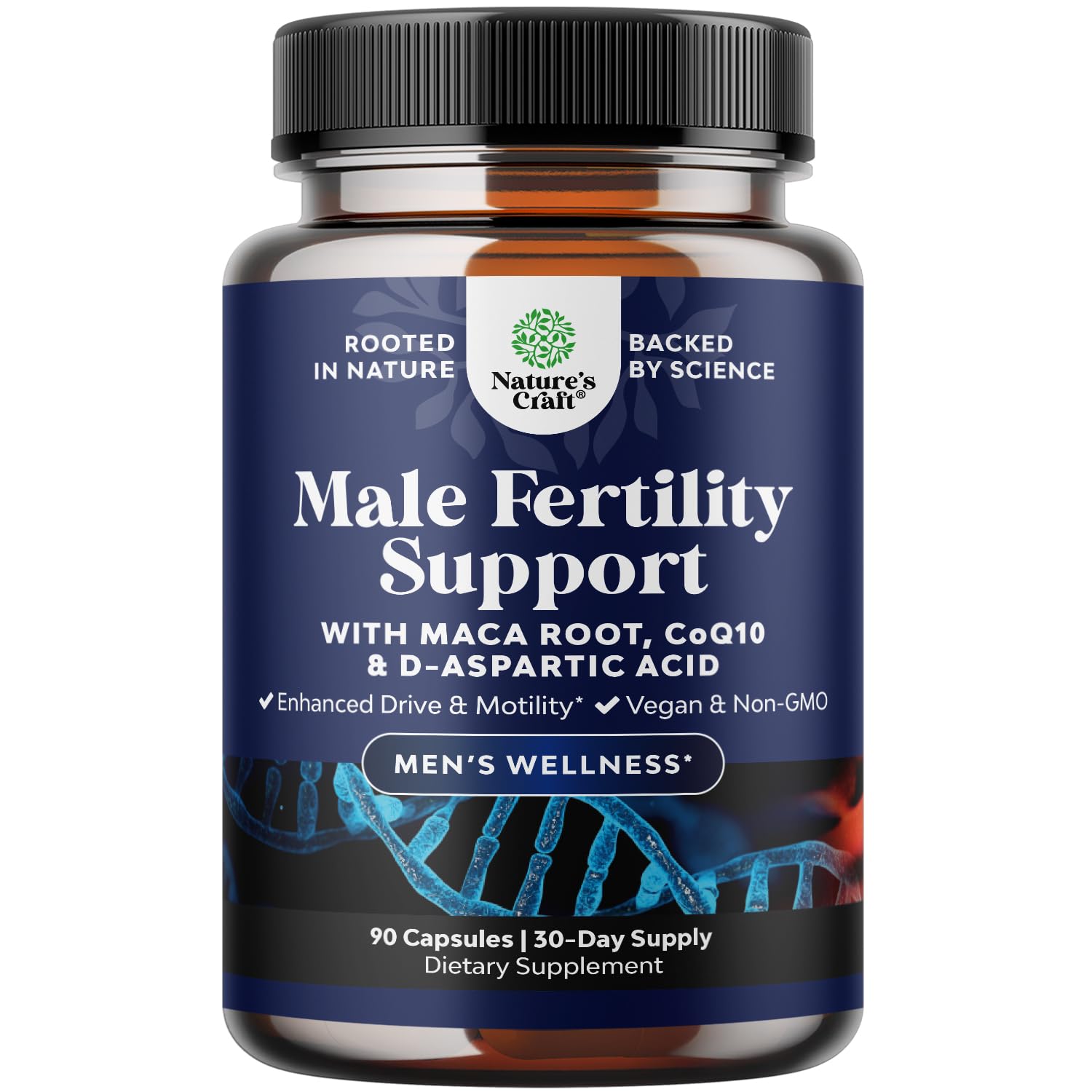 Pre Conception Male Fertility Supplement - Semen Volume Booster with CoQ10, Maca Root, - TrustMedUSA