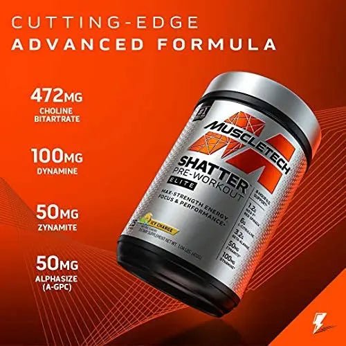 Pre Workout for Men & Women | MuscleTech Shatter Elite Pre-Workout | Preworkout - TrustMedUSA