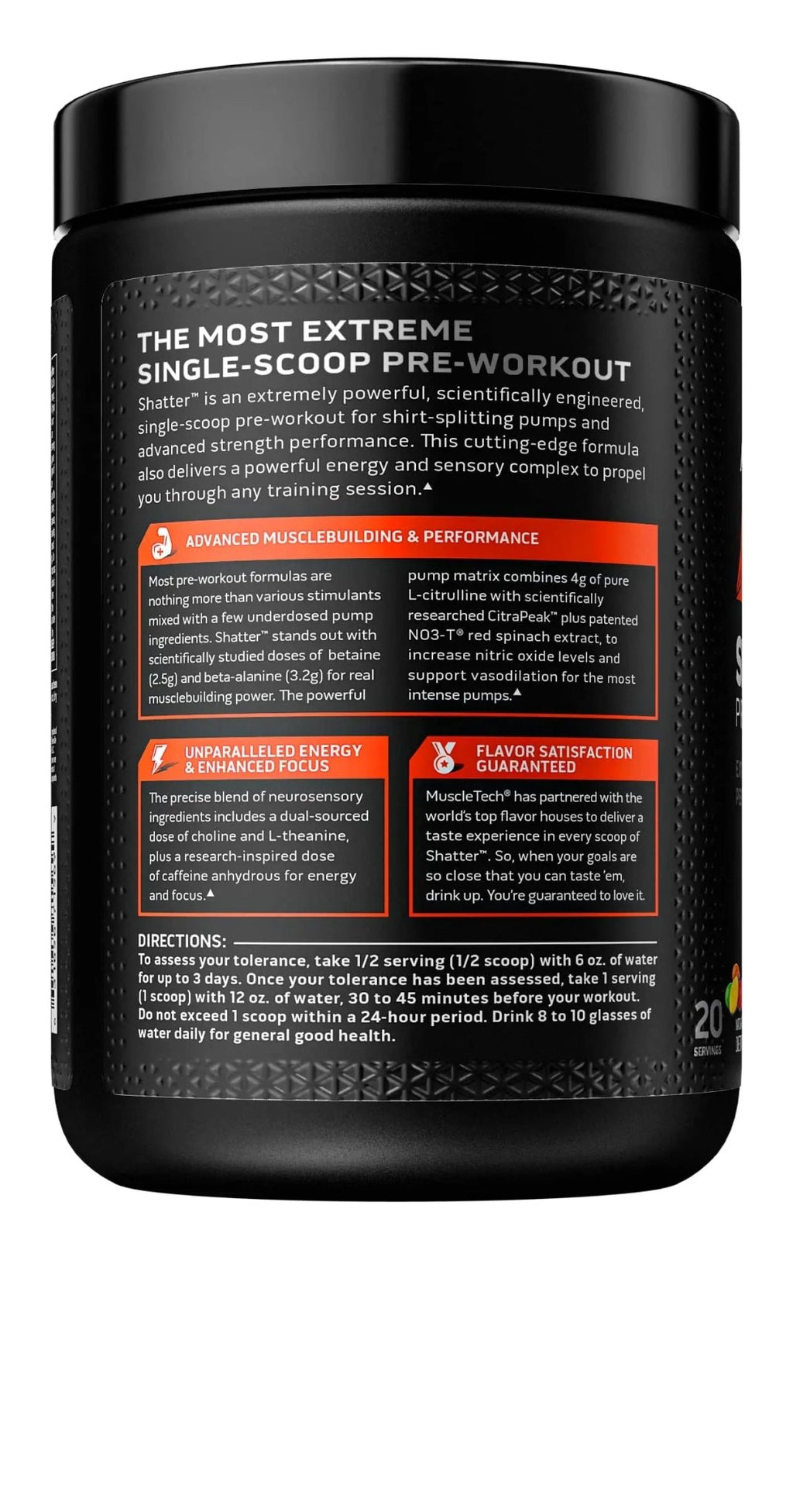 Pre Workout Powder MuscleTech Shatter Pre-Workout PreWorkout Powder - TrustMedUSA