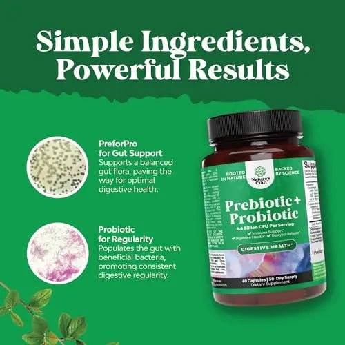 Prebiotics and Probiotics Gut Health Supplement - Super Potent Digestive Health Acidophil - TrustMedUSA