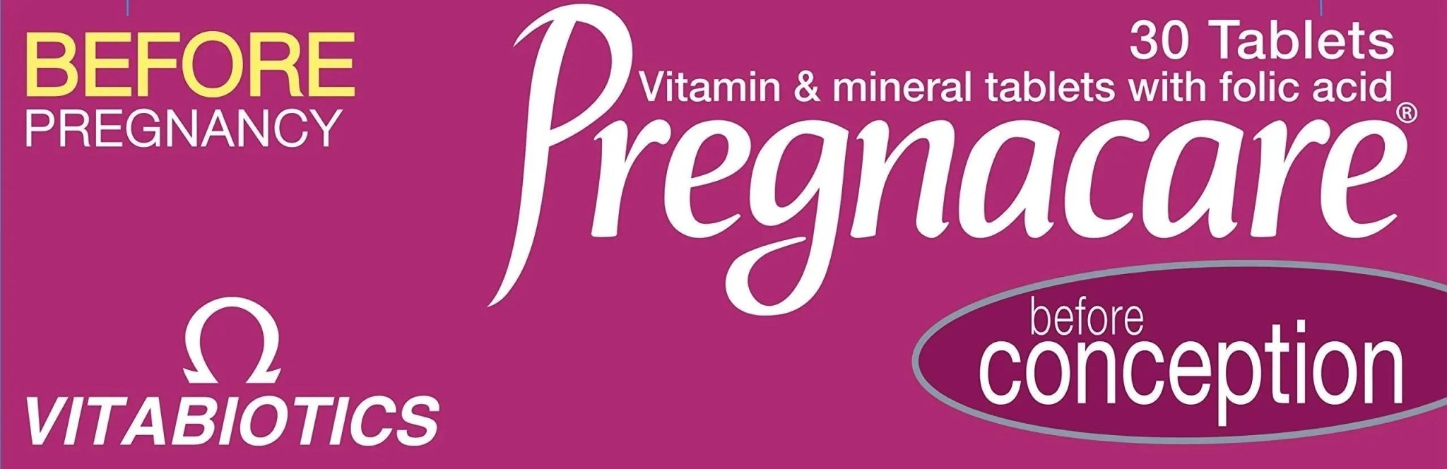 Pregnacare Conception Tablets, Pack of 30, 30 Count - TrustMedUSA