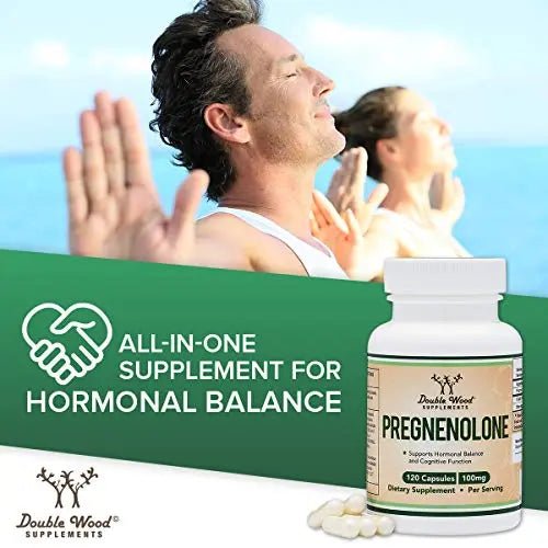 Pregnenolone 100mg per Serving (Converted to Progesterone to Boost Progesterone - TrustMedUSA