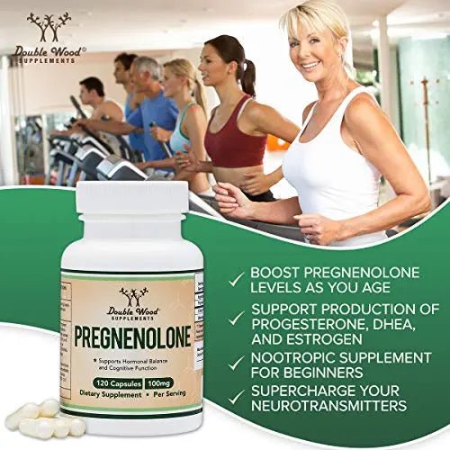 Pregnenolone 100mg per Serving (Converted to Progesterone to Boost Progesterone - TrustMedUSA