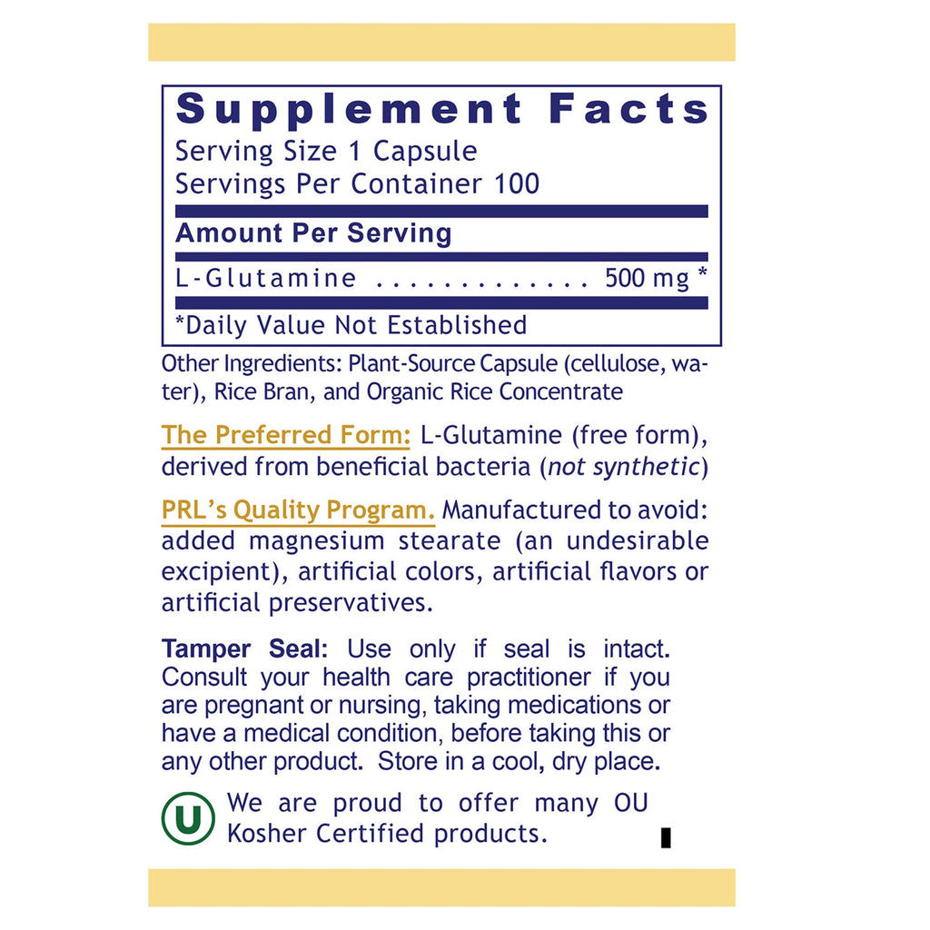 Premier Glutamine by Premier Research Labs - 100 caps - TrustMedUSA