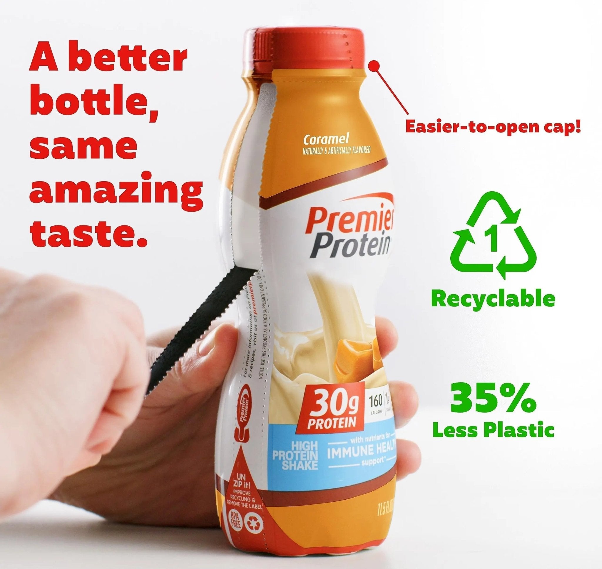 Premier Liquid Protein Shake, Caramel, 30g Protein, 1g Sugar, 24 Vitamins & Minerals - TrustMedUSA