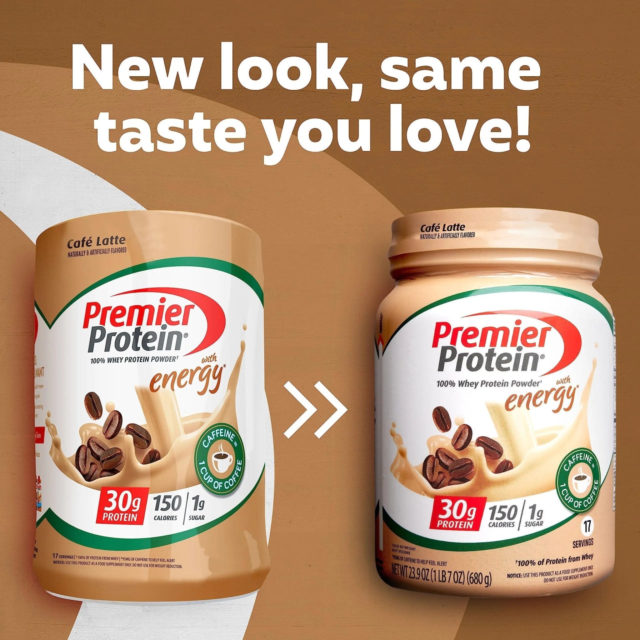 Premier Protein Powder, Cafe Latte , 30g Protein, 1g Sugar, 100% Whey Protein - TrustMedUSA
