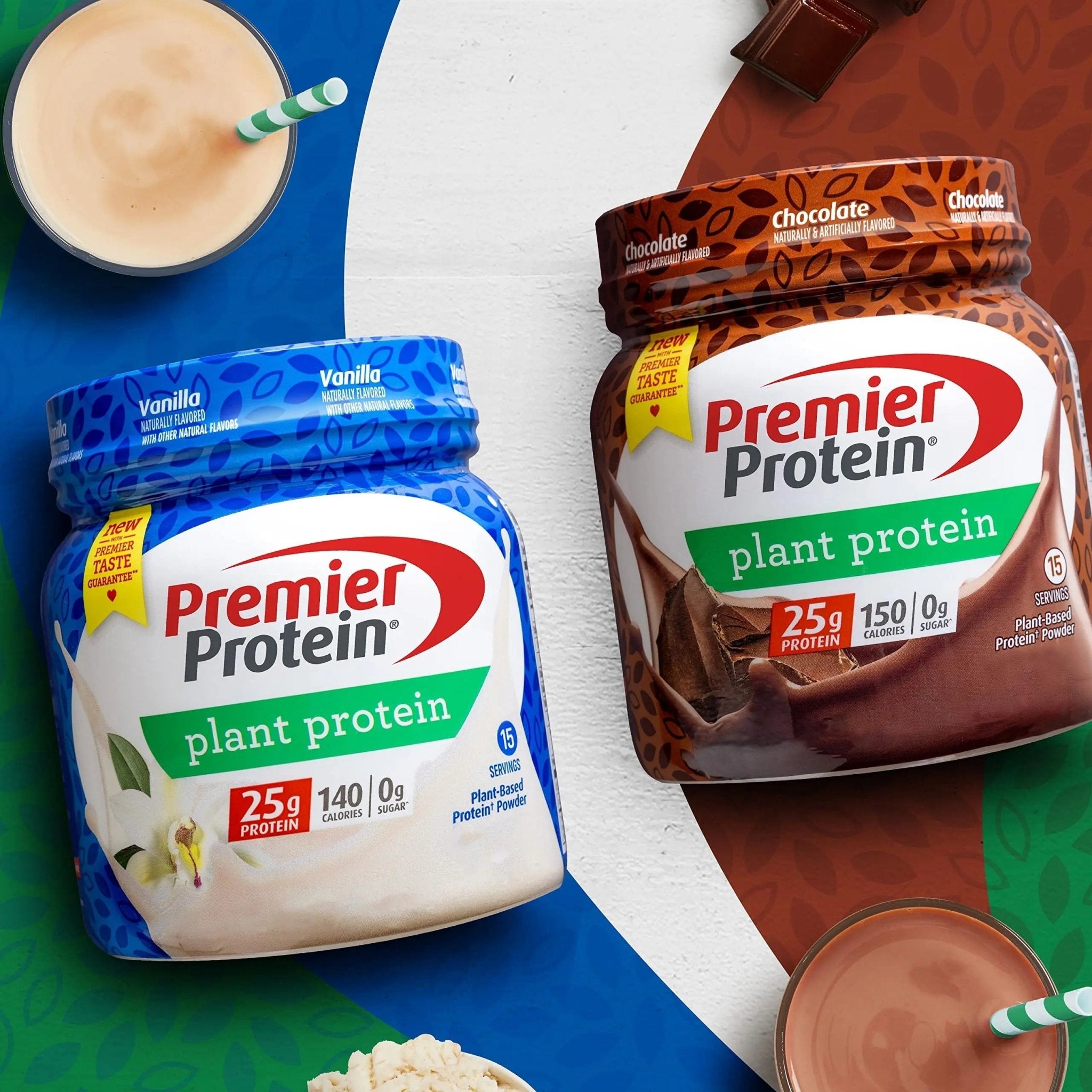 Premier Protein Powder Plant Protein, Chocolate, 25g Plant-Based Protein, 0g Sugar - TrustMedUSA