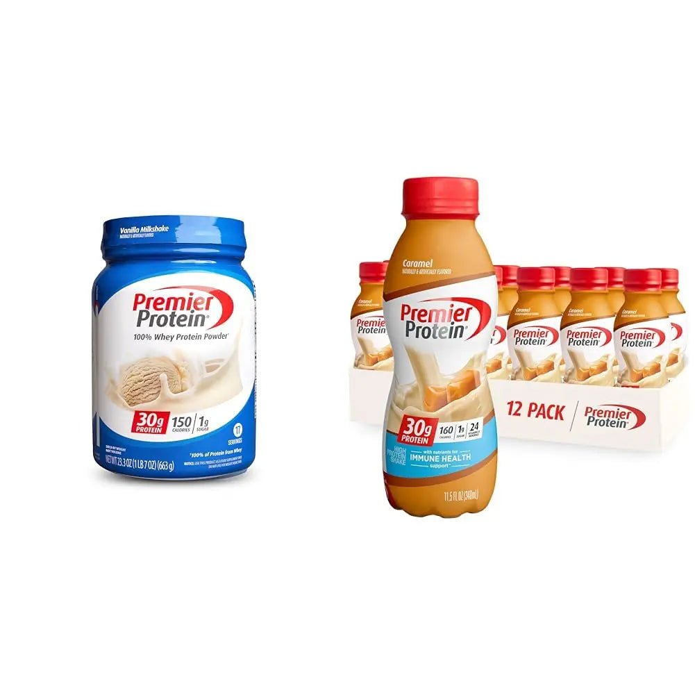 Premier Protein Powder & Premier Liquid Protein Shake, Caramel, 30g Protein, 1g Sugar - TrustMedUSA