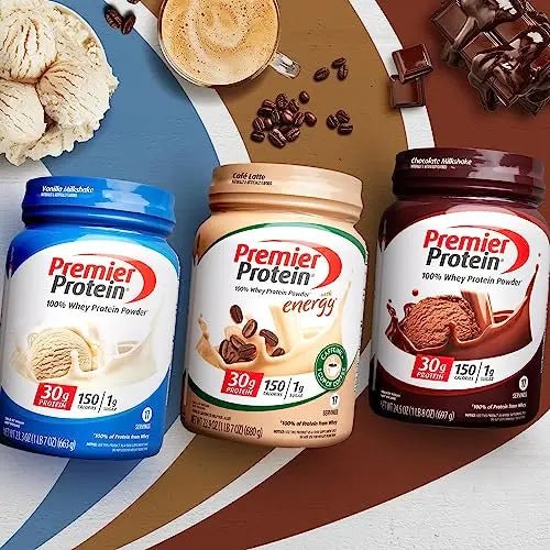 Premier Protein Powder, Vanilla Milkshake, 30g Protein, 1g Sugar, 100% Whey Protein - TrustMedUSA