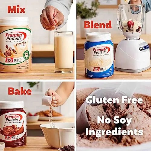 Premier Protein Powder, Vanilla Milkshake, 30g Protein, 1g Sugar, 100% Whey Protein - TrustMedUSA