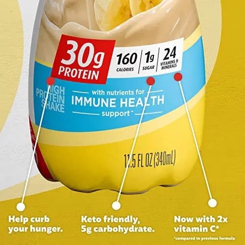 Premier Protein Shake, Bananas & Cream, 30g Protein, 1g Sugar, 24 Vitamins & Minerals - TrustMedUSA