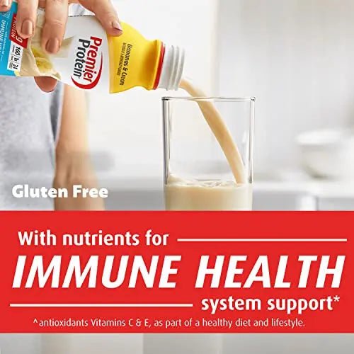 Premier Protein Shake, Bananas & Cream, 30g Protein, 1g Sugar, 24 Vitamins & Minerals - TrustMedUSA