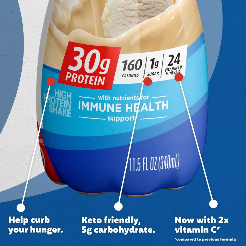 Premier Protein Shake Bottle, Vanilla, Liquid, Powder, keto, 30g Protein, 1g Sugar - TrustMedUSA