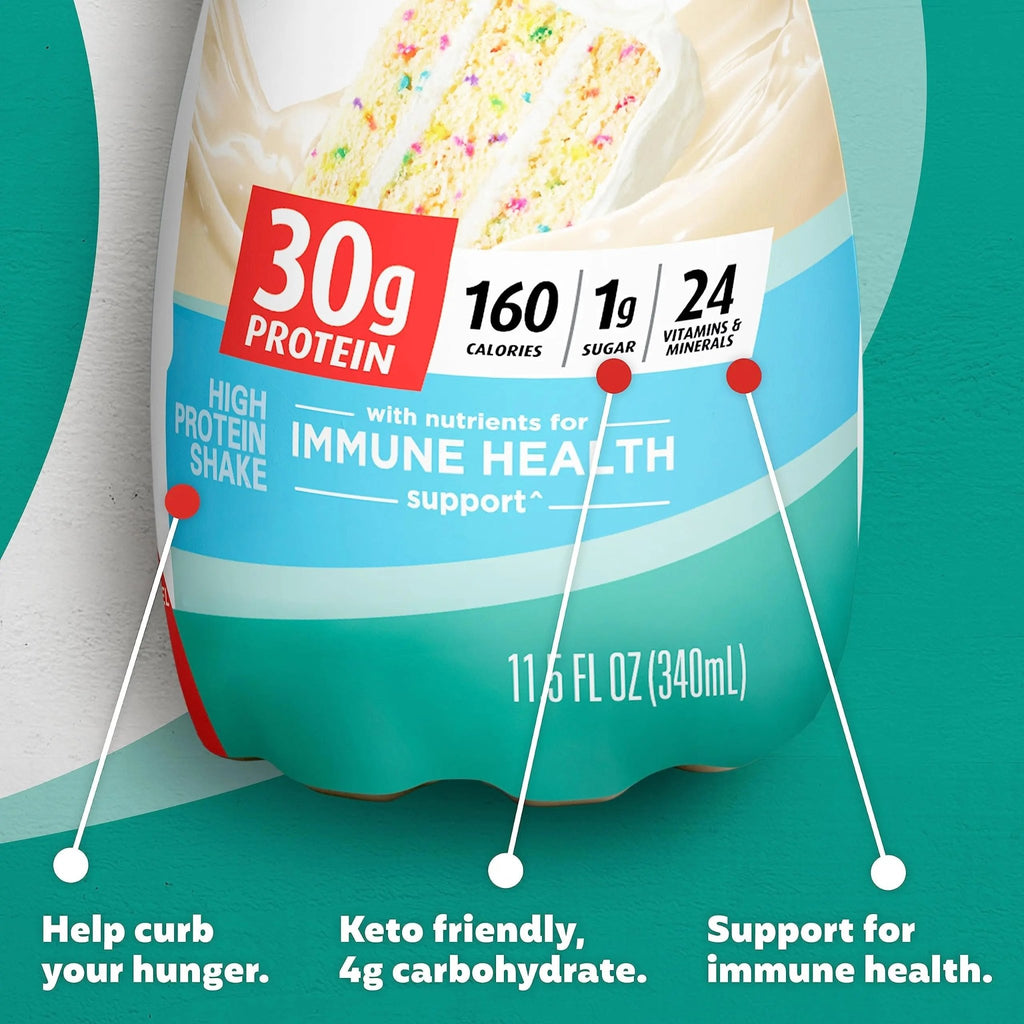 Premier Protein Shake, Cake Batter, 30g Protein, 1g Sugar, 24 Vitamins & Minerals - TrustMedUSA