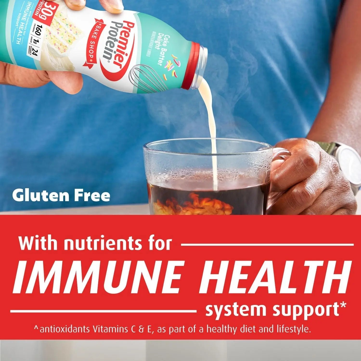 Premier Protein Shake, Cake Batter, 30g Protein, 1g Sugar, 24 Vitamins & Minerals - TrustMedUSA