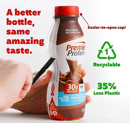 Premier Protein Shake, Chocolate, 30g Protein 1g Sugar 24 Vitamins Minerals Nutrients - TrustMedUSA