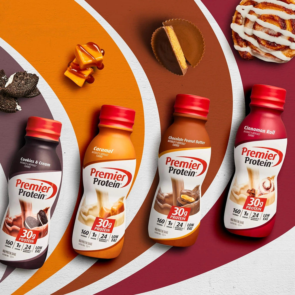 Premier Protein Shake, Chocolate Peanut Butter Liquid, 30g Protein, 1g Sugar, 24 Vitamins - TrustMedUSA