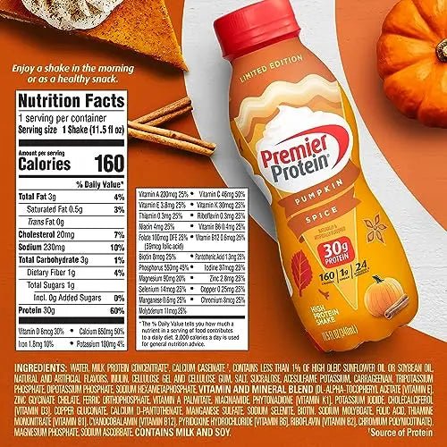 Premier Protein Shake Limited Edition 30g 1g Sugar 24 Vitamins Minerals Nutrients - TrustMedUSA
