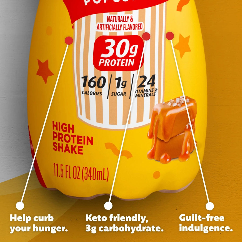 Premier Protein Shake Limited Edition Salted Caramel Popcorn, 30g 1g Sugar 24 Vitamins - TrustMedUSA