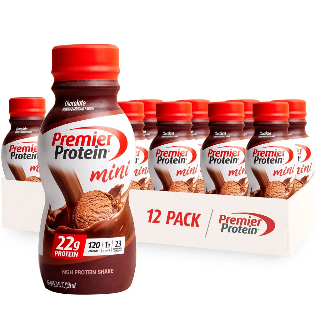 Premier Protein Shake MINIs, Chocolate, 22g Protein, 120 Calories, 1g Sugar, 8.75fl oz - TrustMedUSA