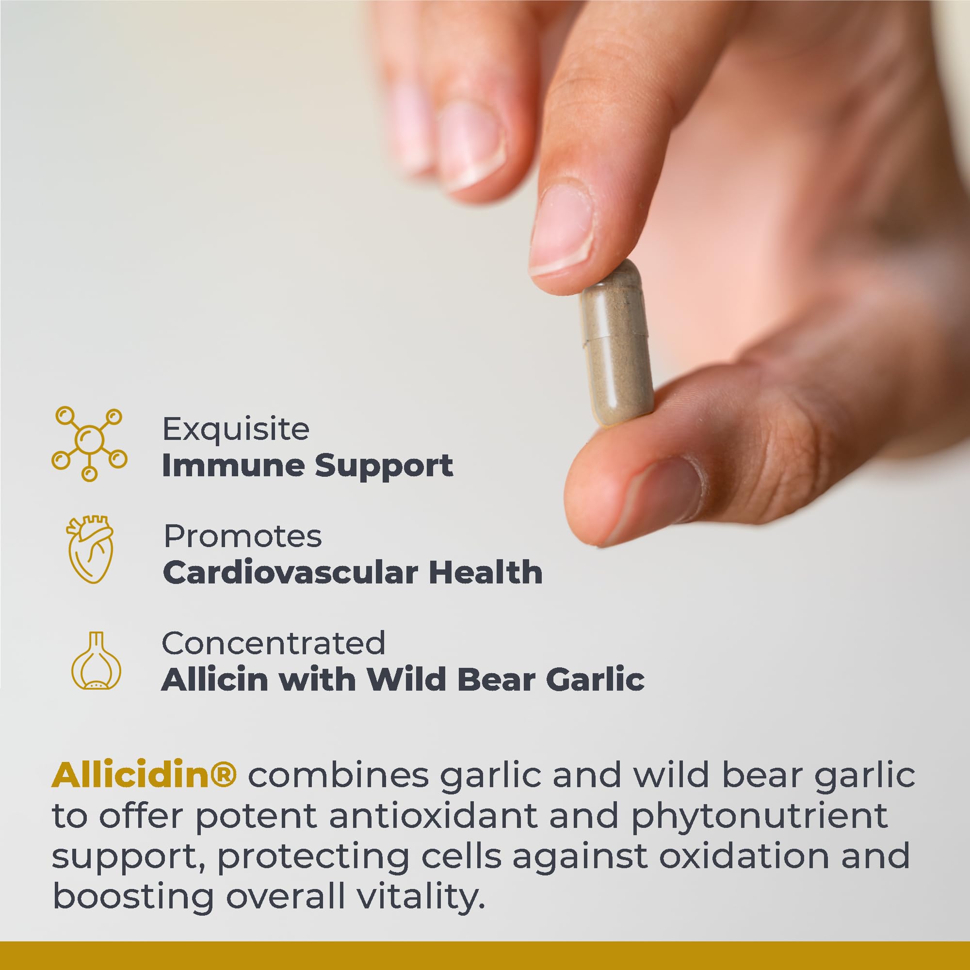 Premier Research Labs Allicidin - Garlic Allicin Supplement, Garlic Supplements, Garlic Pills, Allicin Extract, Garlic Extract, Odorless Garlic Capsules, Immune Support - 60 Vegetarian Capsules - TrustMedUSA