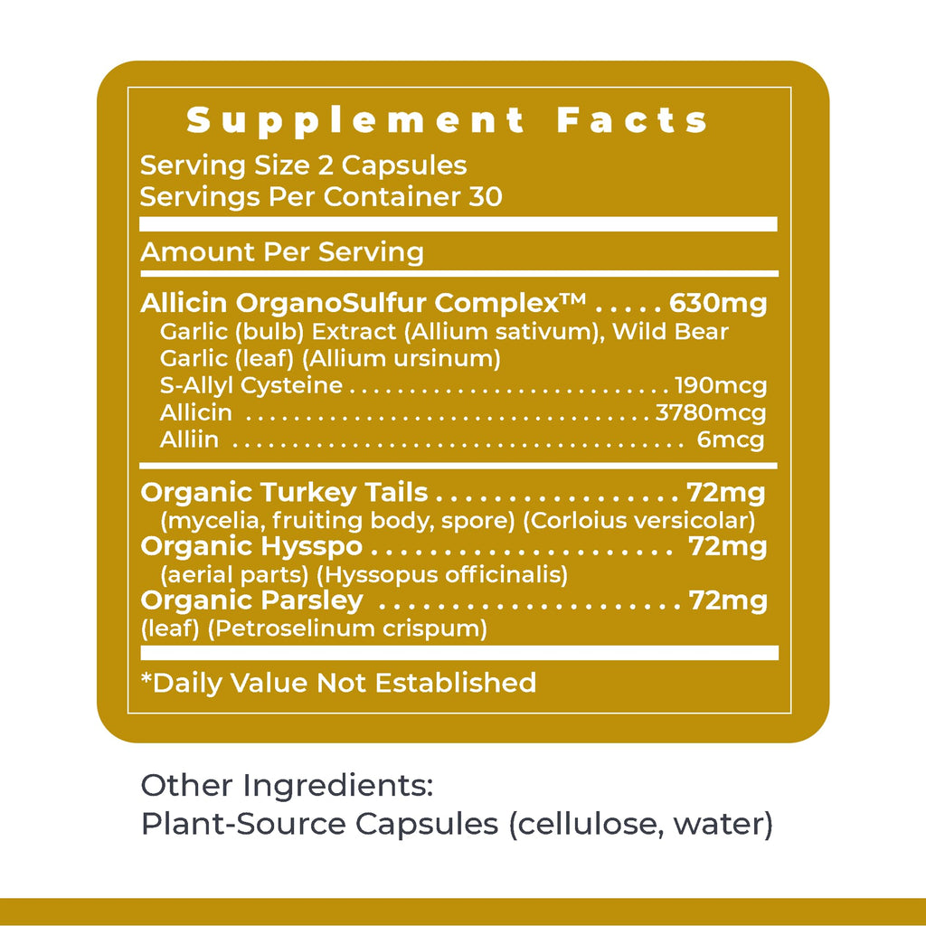 Premier Research Labs Allicidin - Garlic Allicin Supplement, Garlic Supplements, Garlic Pills, Allicin Extract, Garlic Extract, Odorless Garlic Capsules, Immune Support - 60 Vegetarian Capsules - TrustMedUSA