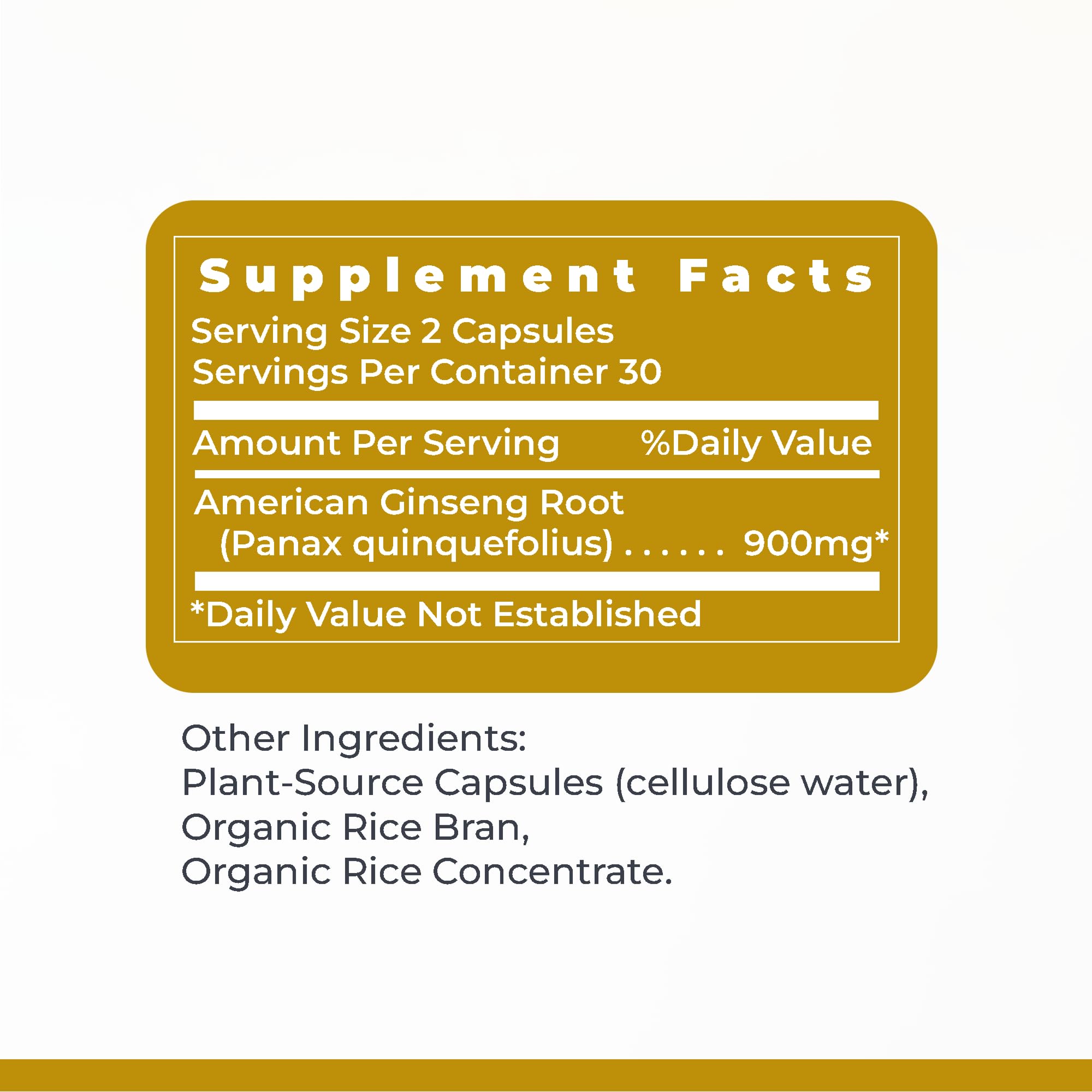 Premier Research Labs American Ginseng Supplement - American Ginseng Capsules, Herbal Ginseng Root Pills, North American Ginseng Herb Extract, Calming Energy Supplement - 60 Plant-Based Capsules - TrustMedUSA