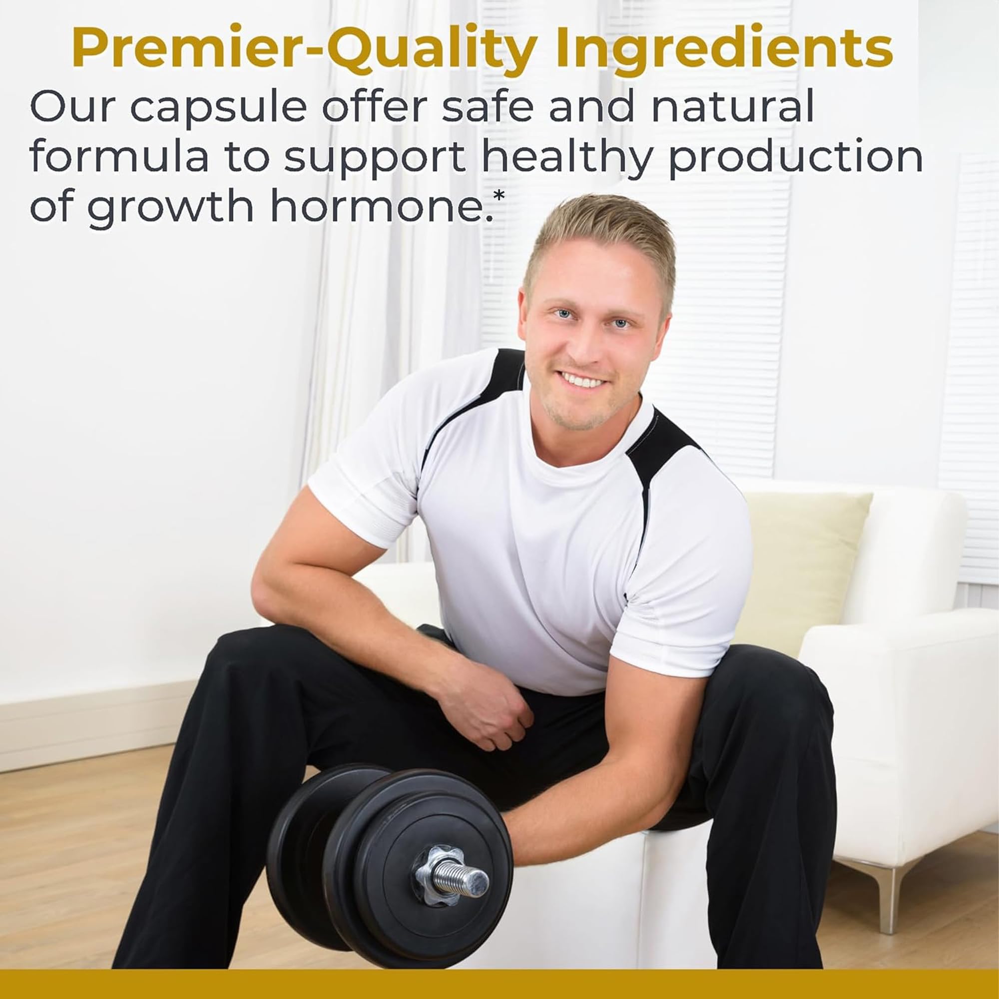 Premier Research Labs Amino HGH - HGH Supplements for Men, HGH Supplements for Women, Amino Acids, L-Arginine, L-Lysine, HGH Enhancer, Support Human Growth Hormone and Muscle Growth - 105 Capsules - TrustMedUSA