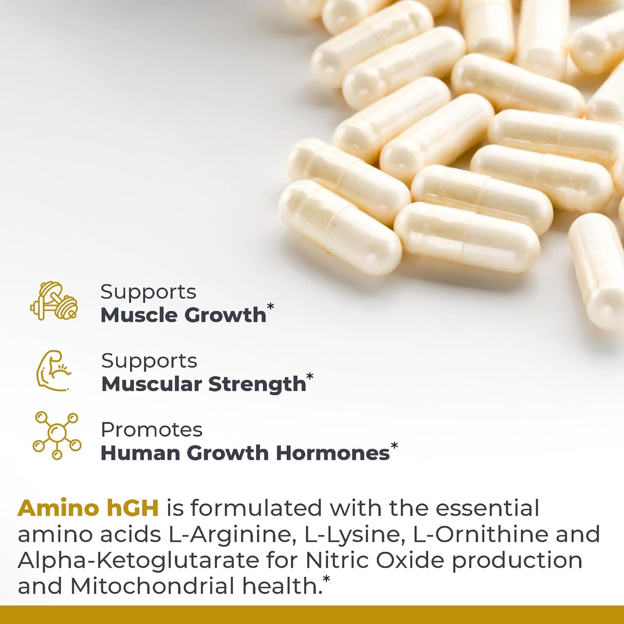 Premier Research Labs Amino HGH - HGH Supplements for Men, HGH Supplements for Women, Amino Acids, L-Arginine, L-Lysine, HGH Enhancer, Support Human Growth Hormone and Muscle Growth - 105 Capsules - TrustMedUSA