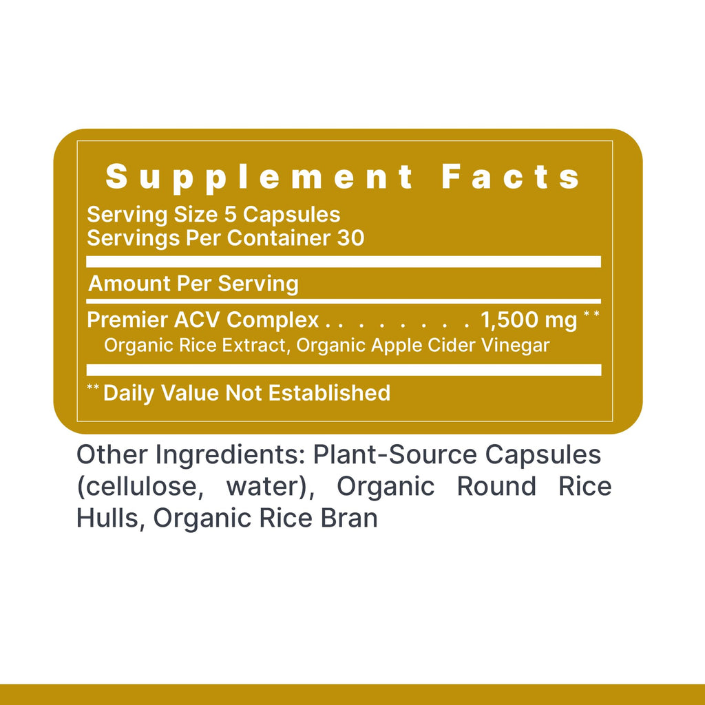 Premier Research Labs Apple Cider Vinegar Capsules - ACV Capsules, Apple Cider Vinegar Pills, Supplement for Digestion, pH Balance, Microbiome Health for Women and Men - 150 Vegetarian Capsules - TrustMedUSA