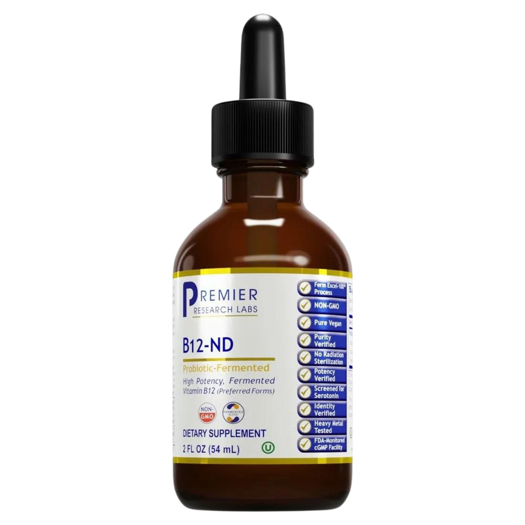 Premier Research Labs B12-ND - Vitamin B12 Liquid, B12 Vitamins, B12 Drops, B-12 Tincture with Methylcobalamin, Adenosylocobalamin, Hydroxcobalamin, 1000 mcg B12 Per Serving - 2 Fl Oz - TrustMedUSA
