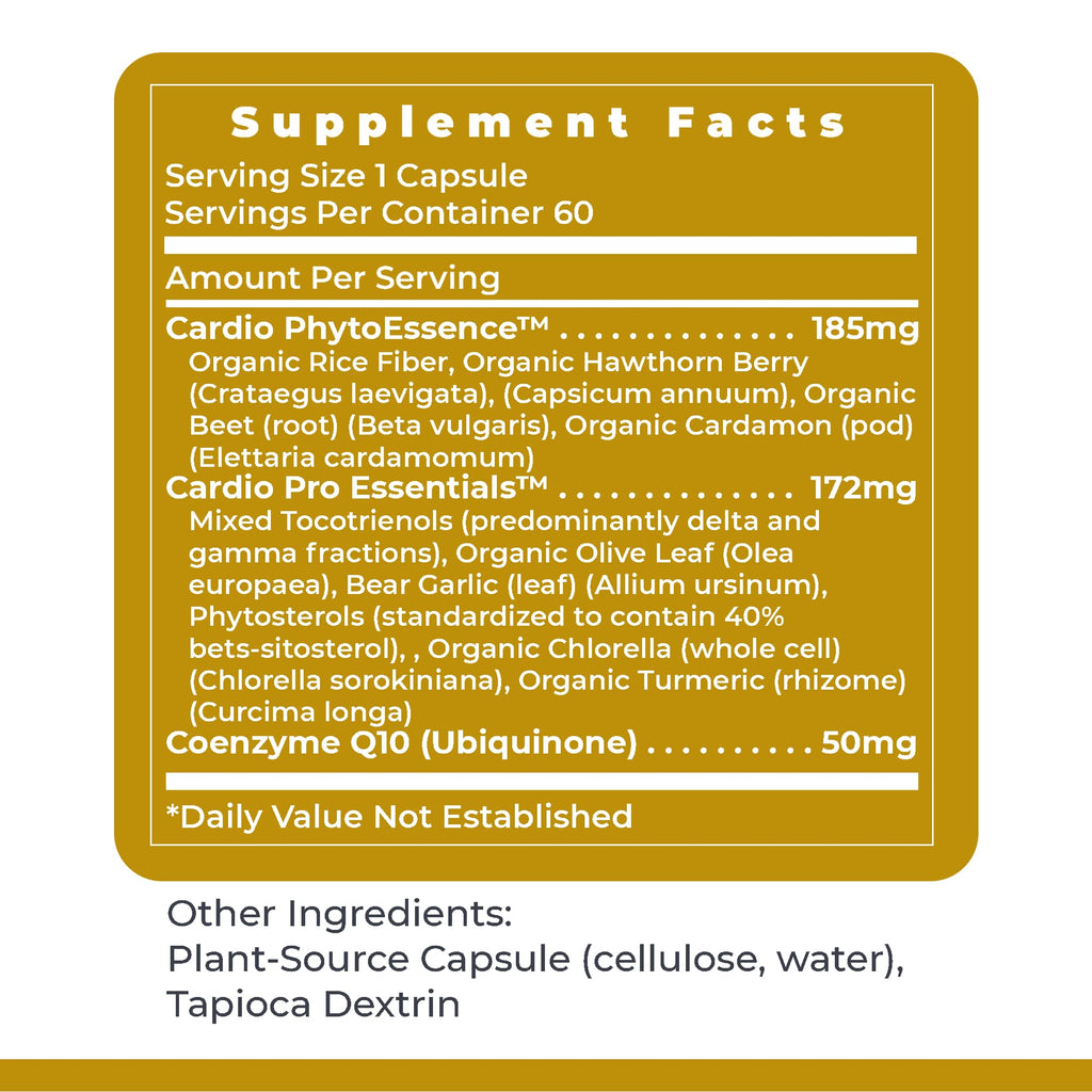 Premier Research Labs CardioVen - CoQ10, Coenzyme Q10, Co Q 10 Supplement 50mg, Ubiquinol with Chlorella, Tocotrienol & Cayenne Pepper for Heart Health, Antioxidant Support - 60 Vegetarian Capsules - TrustMedUSA