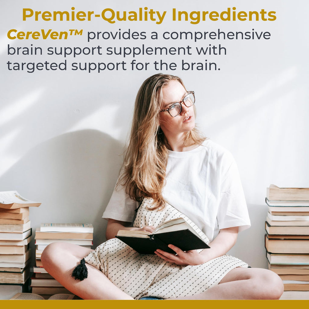 Premier Research Labs CereVen - Herbal Brain Supplement for Memory & Focus Featuring Rhodiola Rosea, Rhodiola Rosea Supplement for Brain Health Support - 60 Vegetarian Capsules - TrustMedUSA