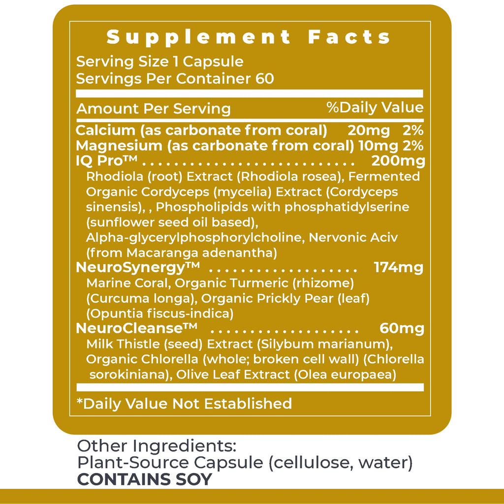 Premier Research Labs CereVen - Herbal Brain Supplement for Memory & Focus Featuring Rhodiola Rosea, Rhodiola Rosea Supplement for Brain Health Support - 60 Vegetarian Capsules - TrustMedUSA