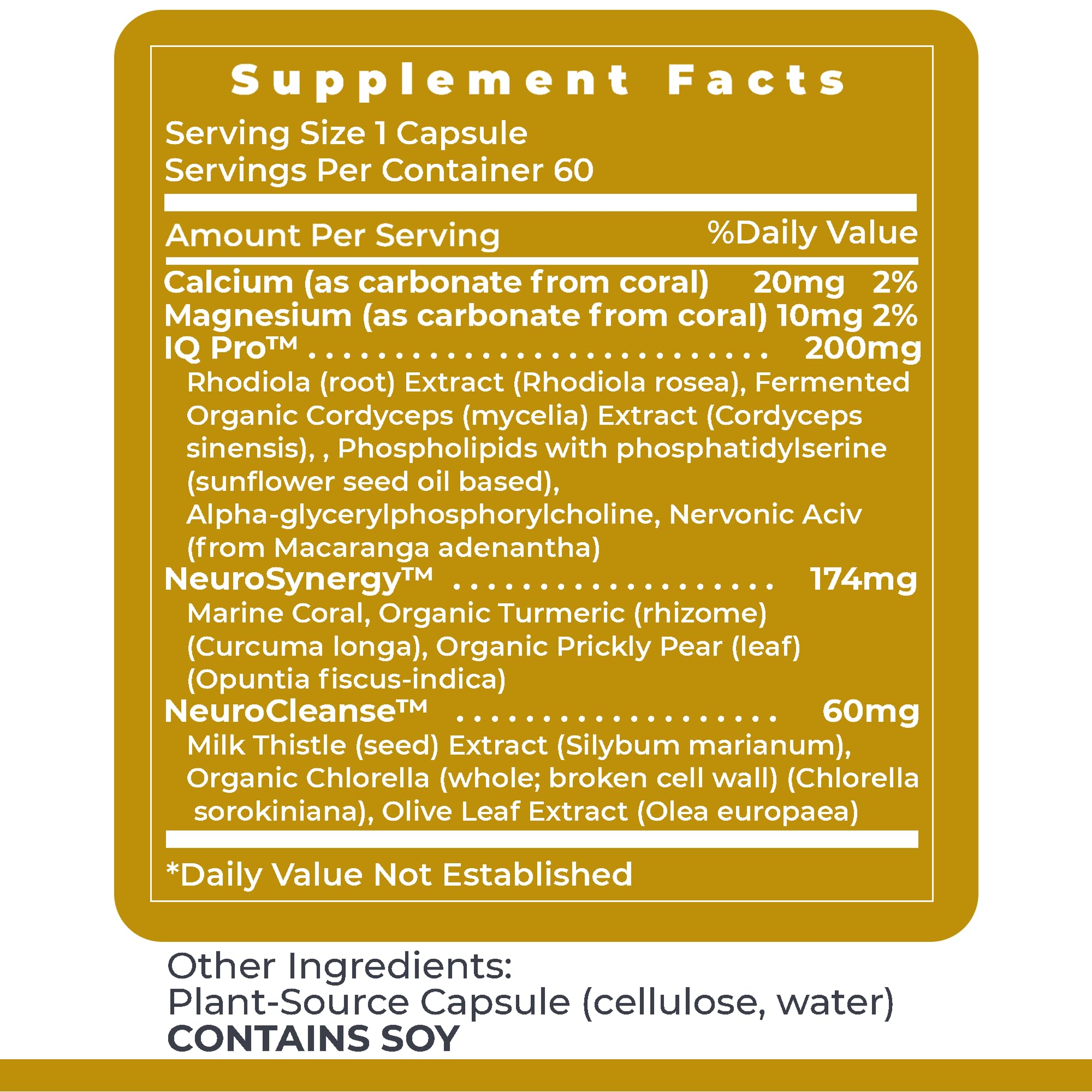 Premier Research Labs CereVen - Herbal Brain Supplement for Memory & Focus Featuring Rhodiola Rosea, Rhodiola Rosea Supplement for Brain Health Support - 60 Vegetarian Capsules - TrustMedUSA