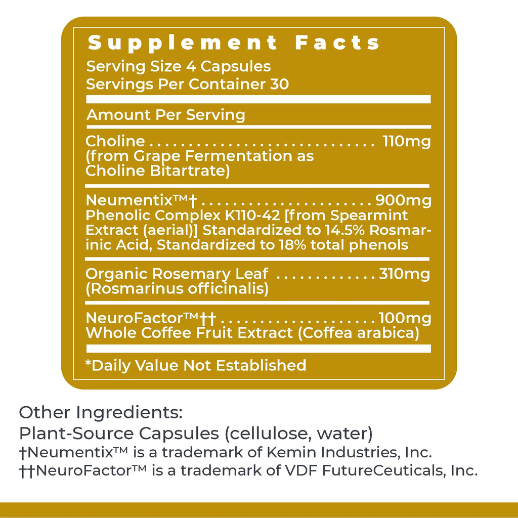 Premier Research Labs Cognitropic - Supplements for Memory and Focus, Focus Supplement, Brain and Memory Power Boost, Clarity Vitamins - TrustMedUSA
