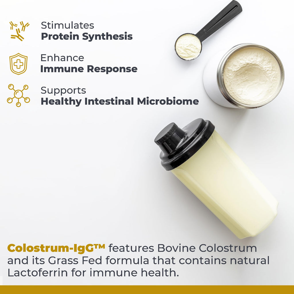 Premier Research Labs Colostrum-IgG Powder - Colostrum Supplement, Bovine Colostrum for Humans, Cow Colostrum for Immune Health, Superfood with Lactoferrin, Amino Acids, Nucleotides - 5 oz (150 g) - TrustMedUSA