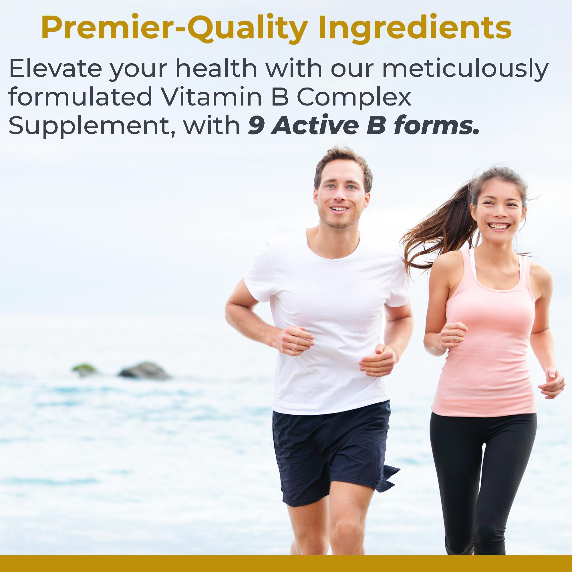 Premier Research Labs Complete B - Vitamin B Complex Supplement for Optimal Health | Vitamin B Supplement with Biotin | 9 Active B Vitamins | for Liver - TrustMedUSA