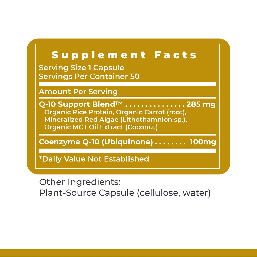 Premier Research Labs CoQ10 - Coenzyme Q10, Co Q 10 Supplement, 100mg Capsules, Ubiquinol Co Enzyme Q-10 with Red Algae & MCT Oil - 60 Vegetarian Capsules - TrustMedUSA