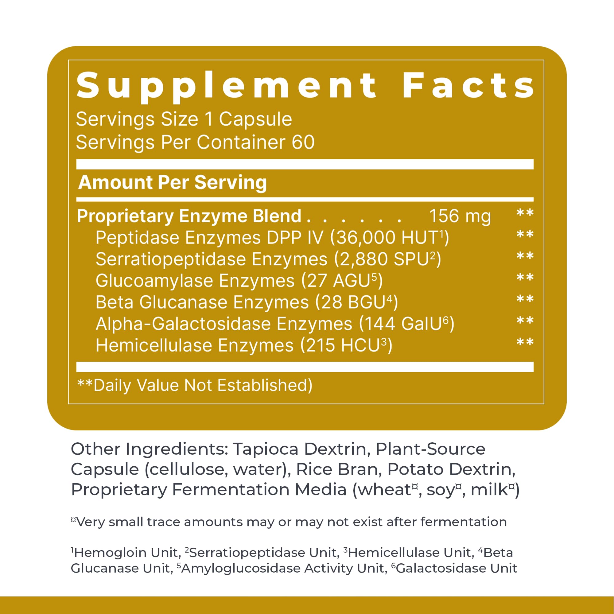 Premier Research Labs Digestase-SP - Enzymes for Digestion, Fermented Digestive Enzymes for Women & Men, Gut Health Support Pills with Peptidase, Hemicellulase - 60 Vegetarian Capsules - TrustMedUSA