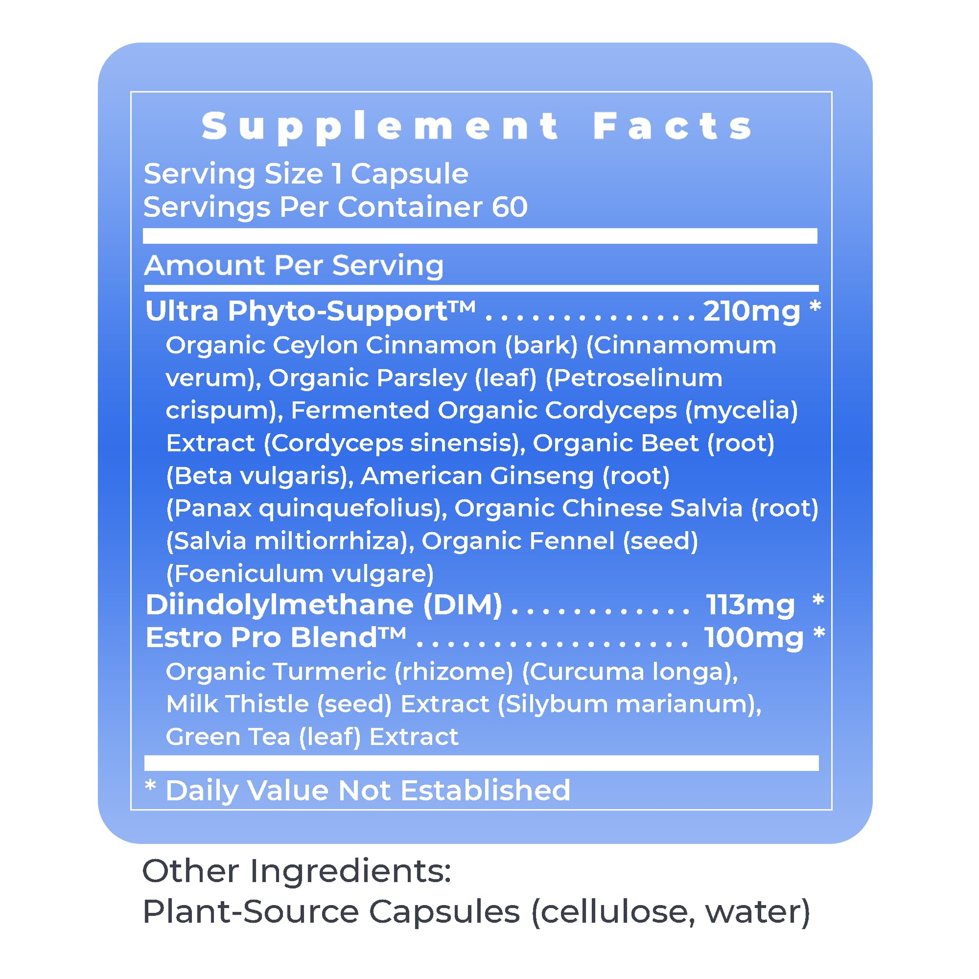 Premier Research Labs Estro Flavone - DIM Supplement, DIM Complex, DIM for Men & Women, Diindolylmethane Estrogen Support, Hormone Balance Support - 60 Vegetarian Capsules - TrustMedUSA