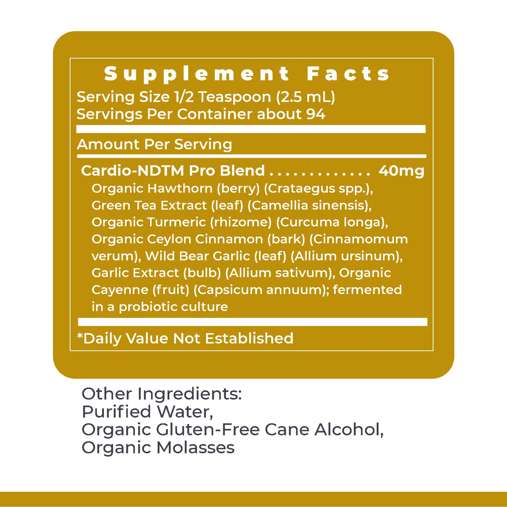 Premier Research Labs Fermented Cardio-ND - Cardio Heart Health, Cardio Support Liquid Fermented in Probiotics for Women, Men, Adults, Supports Heart Health with Hawthorne Berry - 8 fl oz Bottle - TrustMedUSA