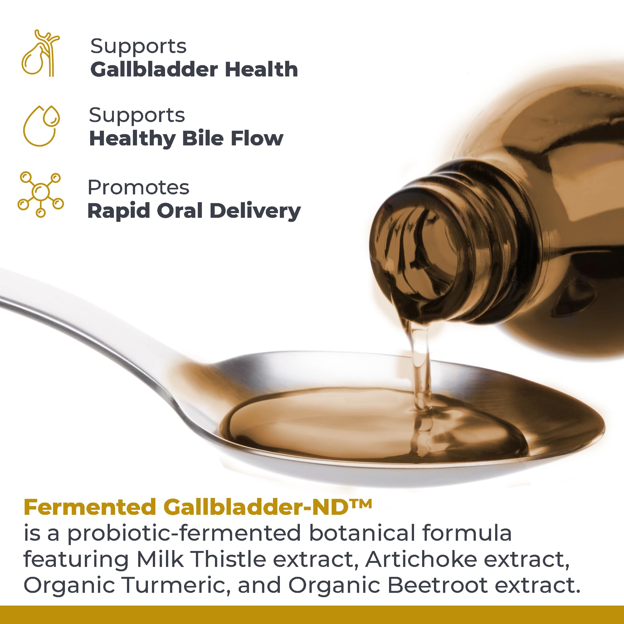 Premier Research Labs Fermented Gallbladder-ND - Gallbladder Cleanse, Milk Thistle and Artichoke Extract, Milk Thistle Liquid Drops, Tincture Supplement with Antioxidants, Turmeric - 8 Fl Oz Bottle - TrustMedUSA