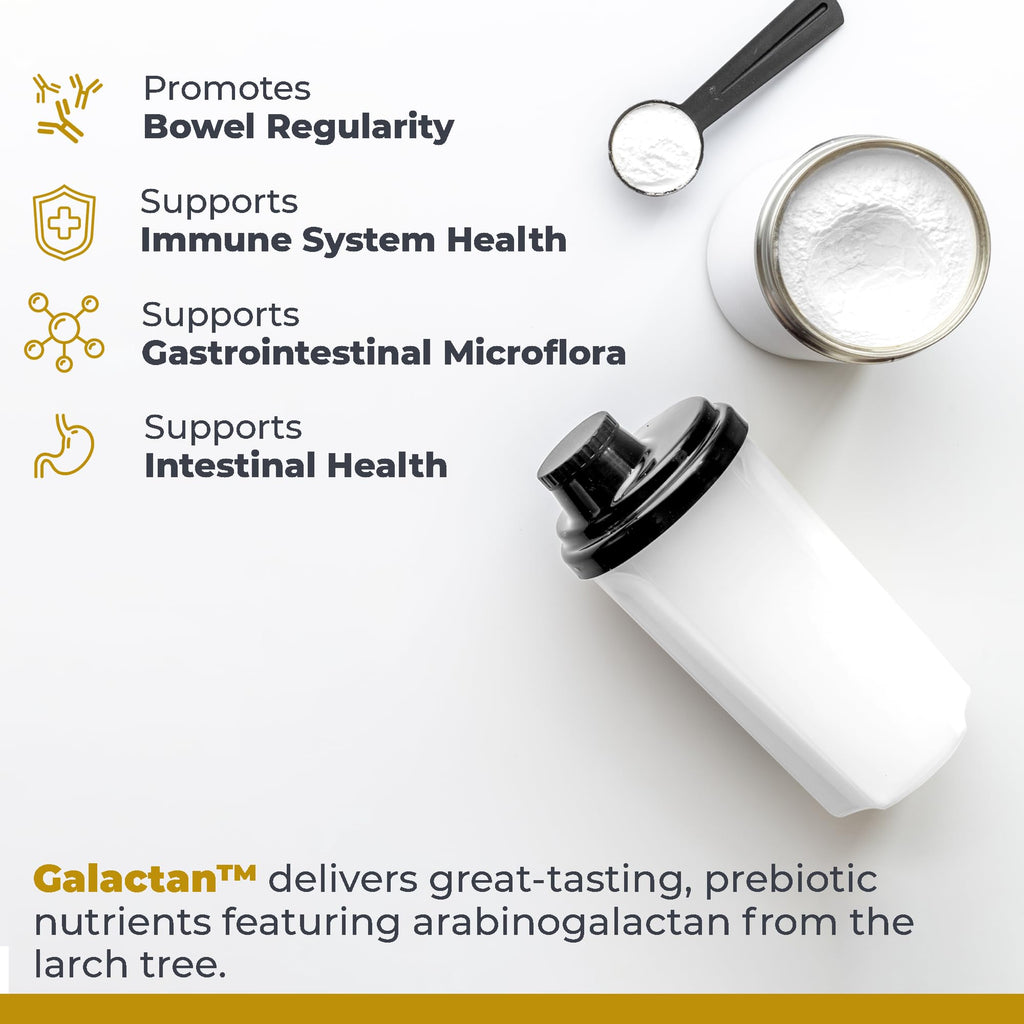 Premier Research Labs Galactan - Larch Arabinogalactan Powder for Men & Women, Prebiotic Fiber Powder for Healthy Gut Microbiome, Larch Tree Extract, Calcium - 8 oz - TrustMedUSA