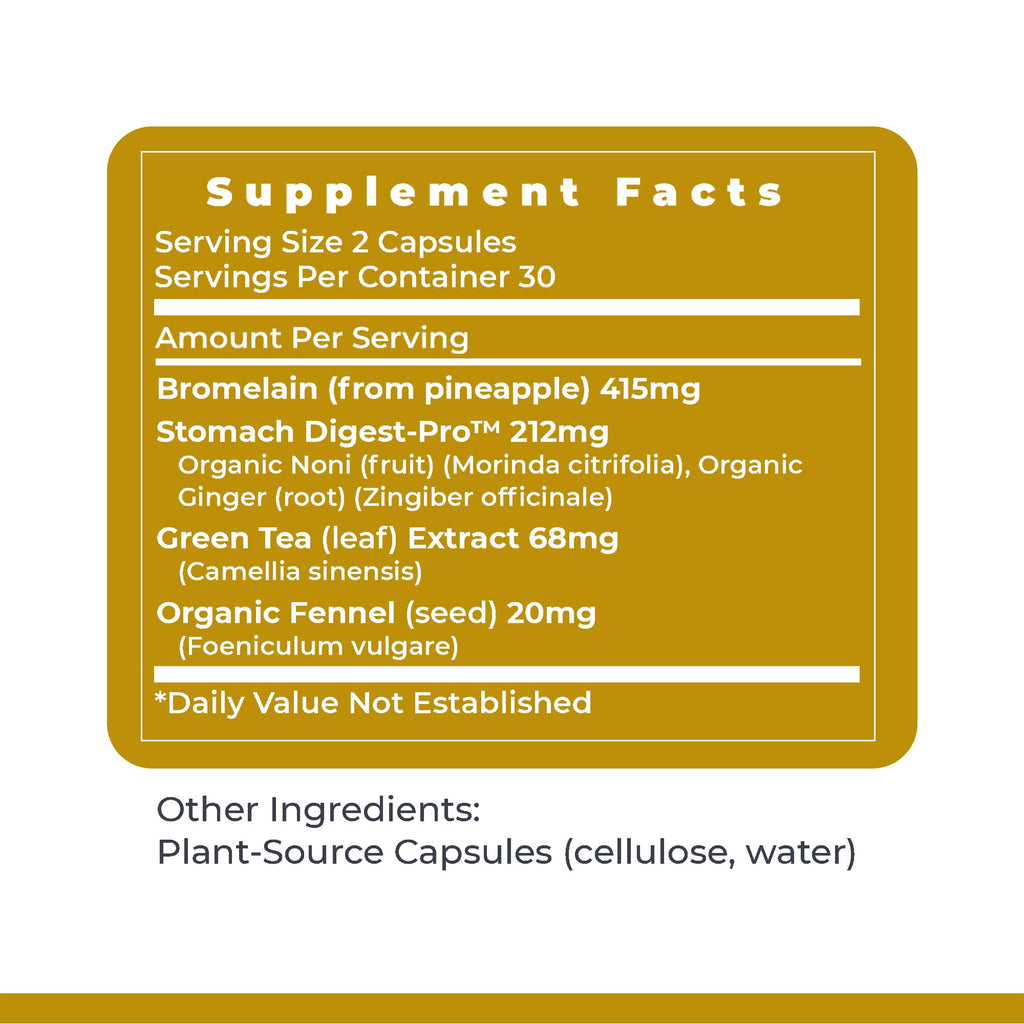 Premier Research Labs GastroVen - Digestive Enzymes for Women & Men, Digestive Health Supplement, Supports Healthy Gut Microbiome w/Bromelain, Ginger - 60 Capsules - TrustMedUSA