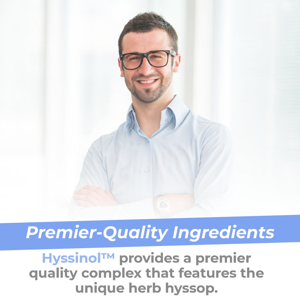 Premier Research Labs Hyssinol - Hyssop Herb, Hyssop Capsules, Wellness Pills with Organic Hyssop Dry Herb, Dietary Supplement with Green Tea, Antioxidant Support - 60 Vegetarian Capsules - TrustMedUSA