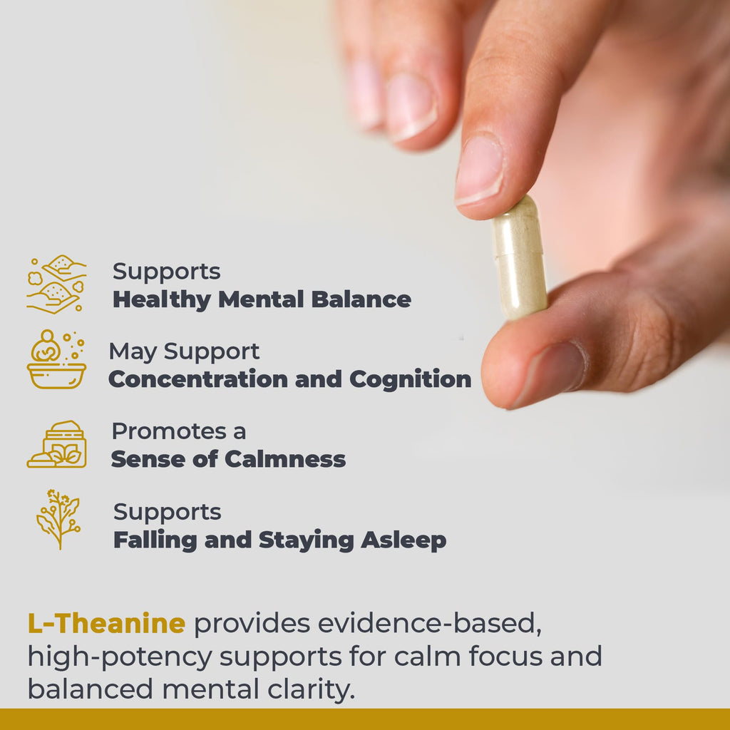 Premier Research Labs L-Theanine Double Strength - Pure L Theanine Supplement 200mg, Focus & Energy Support for Men & Women, Amino Acid for Relaxation, Support for Adults & Kids - 60 Vegan Capsules - TrustMedUSA