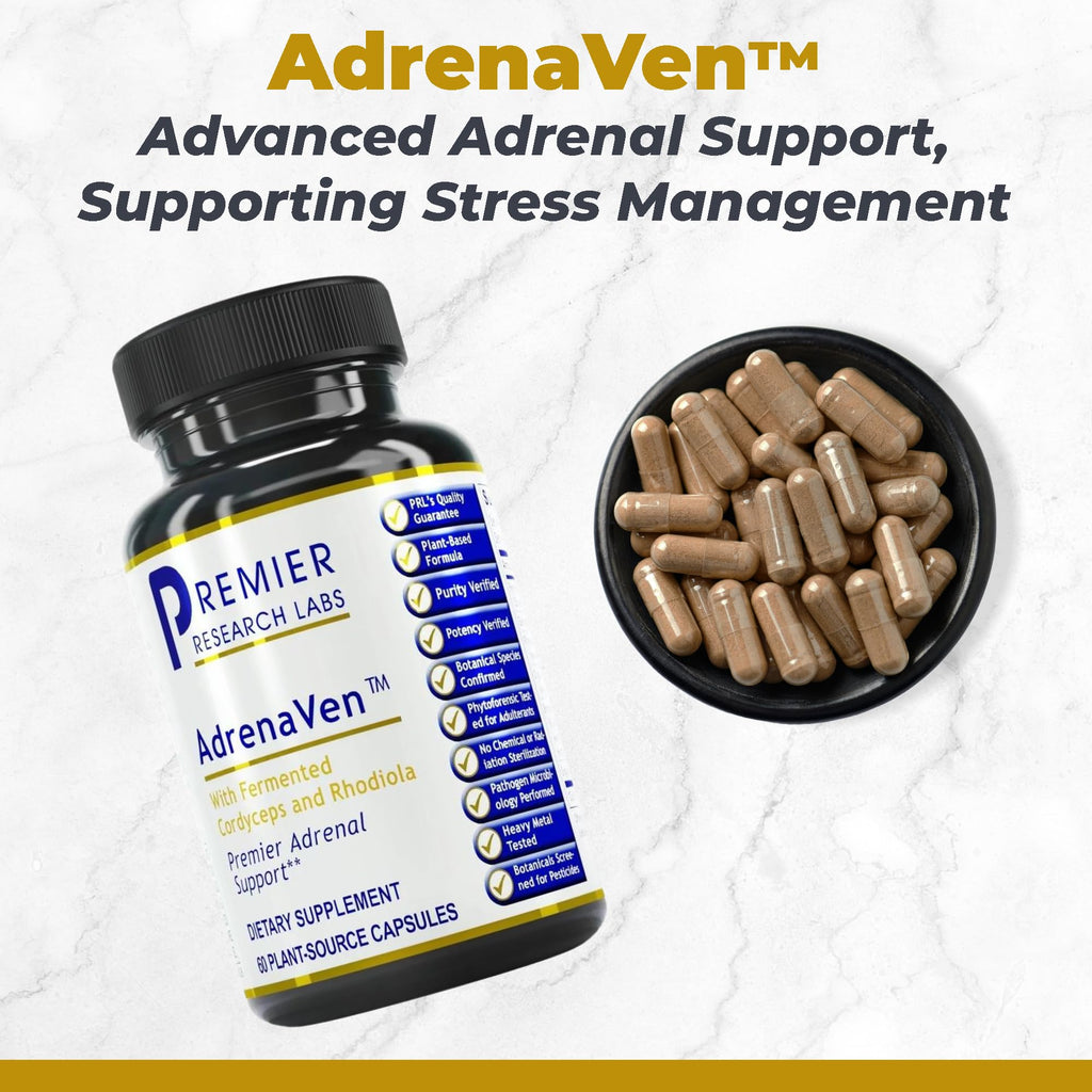 Premier Research Labs Magnesium Glycinate, Max BN-D, & AdrenaVen Supplement Bundle - Pure Magnesium, Liquid Vitamin B Complex for Liver & Brain Health, Adrenal Support for Women & Men - Pack of 3 - TrustMedUSA